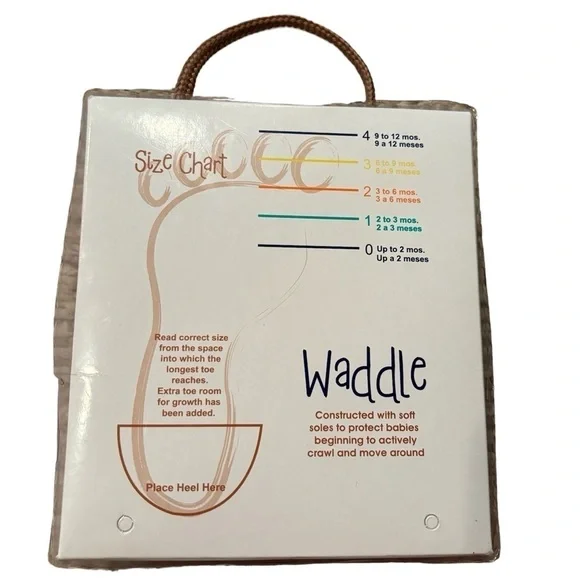 Baby Deer White Patent Skimmer Shoes with Bow Size 3 (6-9 months) new in box - Picture 3 of 4